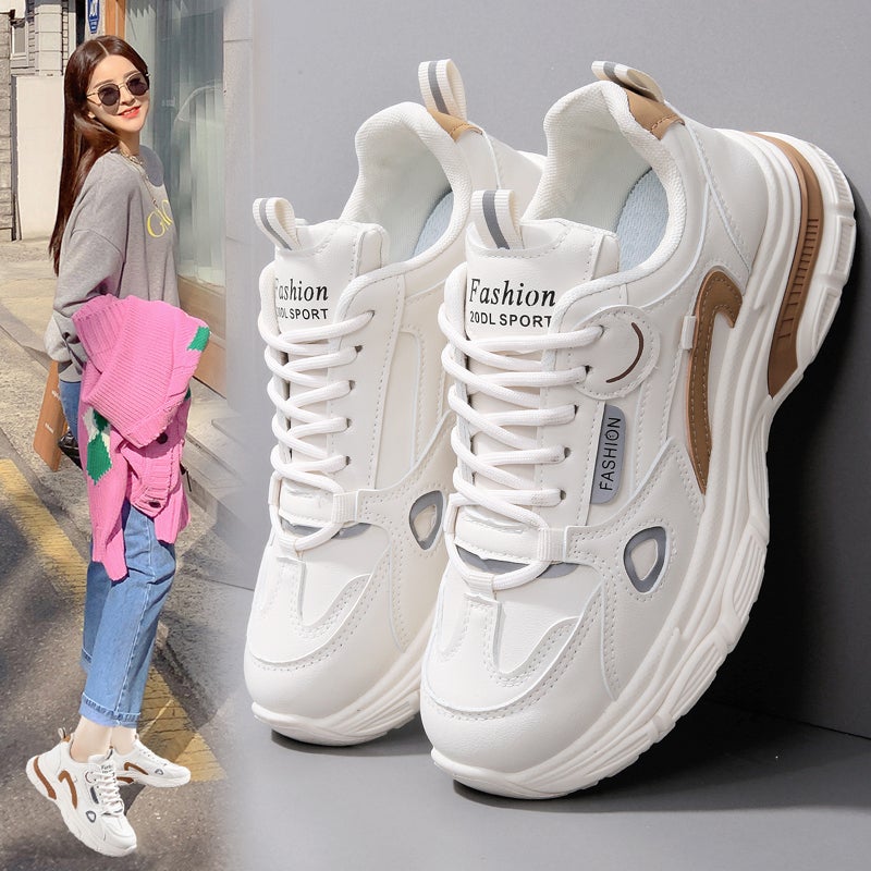 Dad'S Shoes Women'S Student Sports Women'S Shoes Large Size Fleece-Lined Warm Cotton Shoes - Image 2